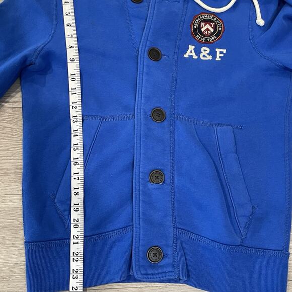Abercrombie & Fitch Mens Sweatshirt Small Y2K Hoodie School Boy Streetwear - Picture 7 of 7